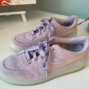 Limited Edition Lavender Suede Nike Air Force 1’s